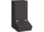 Mangiatoia Per Maiali Vidaxl Nero 55 X 38 X 76 Cm