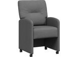 Vidaxl Sedie Da Pranzo 2 Pezzi Grigio Scuro 57 X 67 X 95 Cm Tessuto