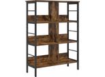 Vidaxl Libreria In Rovere Fumé 82 X 32 X 112 Cm Materiale A Base Di Legno