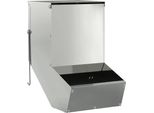 Vidaxl Mangiatoia Per Conigli Argento 17,5 X 26 X 28,5 Cm Acciaio Zincato