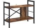Vidaxl Libreria In Rovere Fumé 75 X 30 X 58,5 Cm Materiale A Base Di Legno