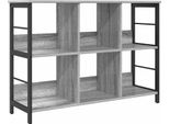 Vidaxl Libreria Grigio Sonoma 102 X 32 X 72,5 Cm Materiale A Base Di Legno