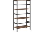 Vidaxl Libreria In Rovere Fumé 60 X 29,5 X 115 Cm Materiale A Base Di Legno