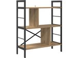 Vidaxl Libreria Artisan In Rovere 75 X 30 X 91 Cm Materiale A Base Di Legno