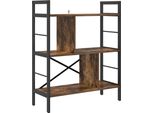 Vidaxl Libreria In Rovere Fumé 75 X 30 X 91 Cm Materiale A Base Di Legno