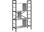Vidaxl Libreria Grigio Sonoma 75 X 30 X 123,5 Cm Materiale A Base Di Legno