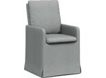 Vidaxl Sedie Da Pranzo 2 Pezzi Grigio Chiaro 57 X 67 X 98 Cm Tessuto