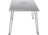 Deflettore Di Calore Per Caminetto, Acciaio Inox, Design Pieghevole, Argento