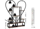 Supporto Per Piante, Design A 6 Livelli, Multifunzionale E Decorativo, Con Luci, 112X28X165Cm