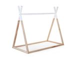 Childhome Letto Gioco Tepee 70X140 Cm Legno Colori Naturali E Bianco B140TIPI
