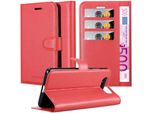 Cadorabo Custodia Per Samsung Galaxy A80 / A90 4G Custodia Protettiva In Rosso Custodia Per Cellulare Cover Chiusura Magnetica