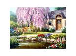 Puzzle Di Anatolia - Sung Kim: Casetta Dei Ciliegi In Fiore, 1000 Pezzi