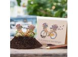 Die StadtgäRtner - Biglietto Di Compleanno Con Carta Di Semi I Bellissimo Biglietto Di Compleanno Con Motivo Di Biciclette I La Carta Di Semi Contiene Semi Di Fiori Selvatici I Biglietto Con Busta I 10,5 X 14,8 Cm (Din A6)