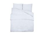 Vidaxl Set Di Biancheria Da Letto Bianca 140X200 Cm Microfibra Leggera