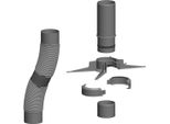 Atec Flexrohr-Set Polytop Dn 80 12,5 M