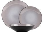 Set Di Piatti Da Portata 18 Pezzi Taupe Collection Lucido