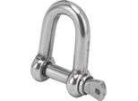 Vite Pin Ancoraggio Grillo In Acciaio Inox A Forma Di Ds Arco Grillo Per Catene Campeggio All'aperto Corda Di Sopravvivenza (M6)