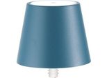 Lampada A Led Poldina Stopper Di Zafferano Ricaricabile E Portatile Colore Blu Avio Con Batteria Fino A 12 Ore