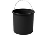 Cestino Interno Hailo 1226579 Nero 12 Litri 253 X 272 Mm Rotondo Con Maniglia