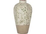 Vaso Clayre & Eef Ø 17X29 Cm Fiori In Ceramica Verde