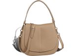 Toscanto Borsa A Tracolla Da Donna In Pelle Taupe Beige D2OTT178UI3