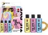 Marabu 1730000000201 Marabu Tie-Dye Set Tie Dye, 3 X 80 Ml, Colori Pastello