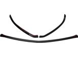 Paraurti Anteriore Inferiore Lip Splitter Canard Trim, Facile Installazione, Montaggio Personalizzato, Nero Lucido