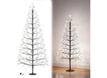 Yuenfong Albero Di Natale A Led Con Luci Albero Di Natale Illuminato Albero Di Natale Abete Luminoso Per Natale, Primavera, Decorazione Interna (150 Cm, 1500 Led, Bianco Freddo)
