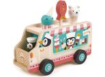 Pinguino Del Furgoncino Dei Gelati In Legno Tender Leaf - Macchina Dei Gelati Giocattolo - Gioco Di Ruolo