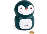 Salvadanaio Janod - Salvadanaio Di Legno Per Pinguini Per Bambini - Giocattolo Educativo