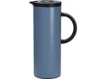Tazza Termica A Doppia Parete Excellent Houseware, Acciaio Inox/Vetro, 11X30 Cm, 1000 Ml, Blu