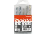 Makita Set Di 5 Punte Per Metallo/Legno 1/4" Metallo/Legno - 5 Pezzi - 1/4"""
