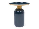 Tavolino Nalima 40,5 X 40,5 X 45,5 Cm Acciaio Blu Oro