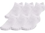 Under Armour Ua Essential No Show 6Pk - Bianco, Taglia:M