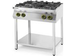 Piano Di Cottura A Gas Kitchen Line 4 Fuochi Con Supporto Aperto, Hendi, Kitchen Line, 19Kw, 800X700X(H)900Mm