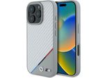 Bmw Bmhmp16L23Pudts Iphone 16 Pro 6,3 Szary/Grey Custodia Rigida M Carbonio Tricolore Linea Magsafe