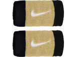 Polsini Nike Swoosh Doublewide 2 Pezzi Nero/Oro N0001586055OS
