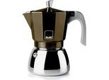 Ibili Elba Caffettiera 3 Tazze Golden Golden Taglia Unica