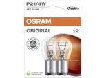 Osram Original P21/4W Baz15D 12 V/21-4 W (Confezione Blister Da 2)