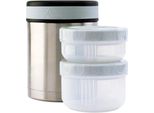 Laken Food And Cover 1L Thermos Bottle Transparent,Silver Transparent,Silver One Size