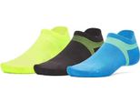 Under Armour Armourdry Run Lite Invisible Socks 3 Unità Multicolore Eu 42 1/2-47 Uomo, Donna Multicolore Eu 42 1/2-47
