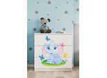 Cassettiera Per Bambini Elefante Nel Colore Bianco Babydreams