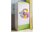 Armadio Per Bambini Babydreams Armadio Ad Ante Battenti Armadio Zoo Verde