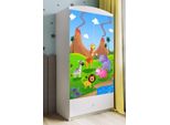 Armadio Per Bambini Armadio Ad Ante Battenti Babydreams Armadio Safari Bianco