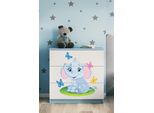 Cassettiera Per Bambini Elefante Nel Colore Blu Babydreams