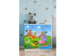 Cassettiera Per Bambini Safari Nel Colore Bianco Babydreams