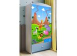 Armadio Per Bambini Armadio Ad Ante Battenti Babydreams Armadio Safari Blu