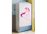 Armadio Per Bambini Babydreams Armadio Ad Ante Battenti Armadio Unicorno Blu
