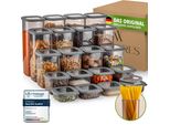 Contenitori Per Alimenti Con Coperchio Ermetico Viware, Set Da 20 Contenitori Per Alimenti Senza Bpa, Contenitori Per Cereali E Farina Da Cucina, Pratici Organizer Da Cucina, Contenitori Per Conservare Gli Alimenti Freschi