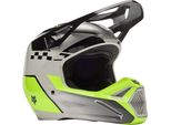 Casco Motocross Fox V1 Collect, Nero/Grigio/Giallo, M (57/58)